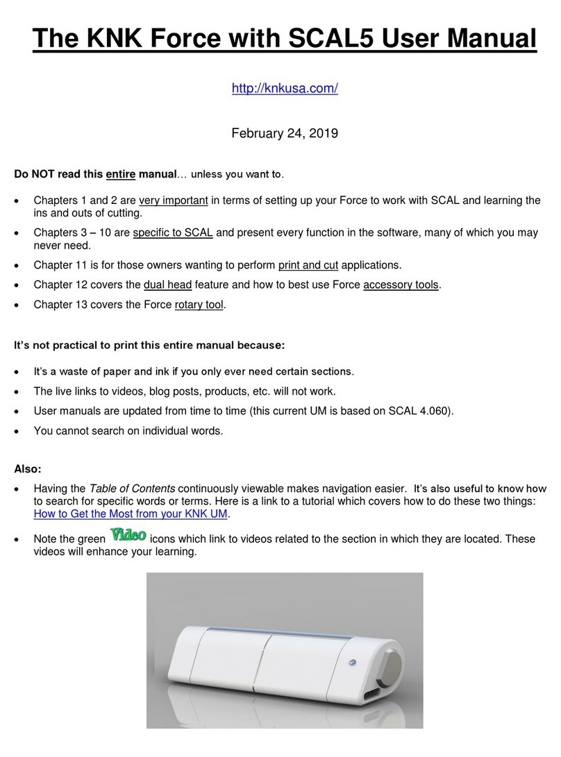 KLIC-N-KUT KNK Force User manual