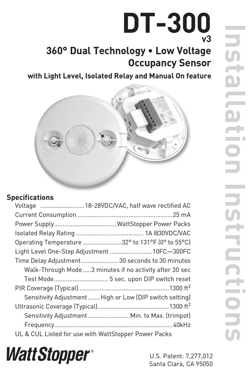 wattstopper DT-300 installation instructions