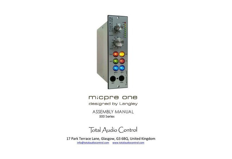 Total Audio Control 500 Series Assembly manual