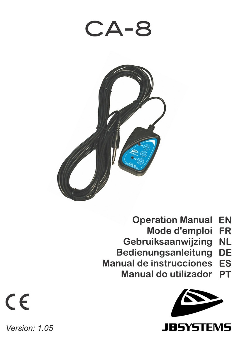 JB Systems CA-8 User manual