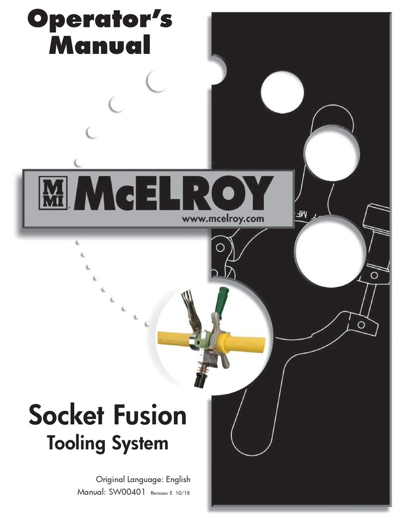 McElroy Socket Fusion Operator's manual