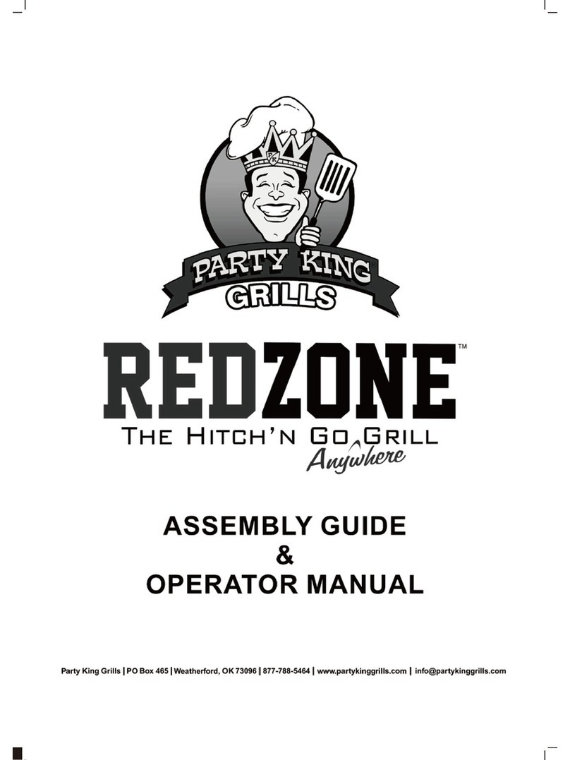 Party King Grills REDZONE Assembly guide & operator manual Party King Grills REDZONE Assembly guide & operator manual