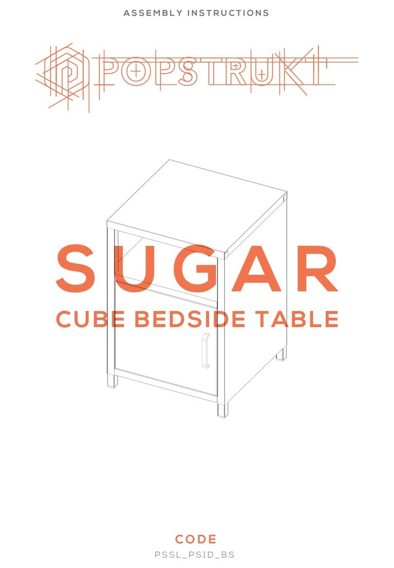 popstrukt Sugar Cube Bedside Table User manual popstrukt Sugar Cube Bedside Table User manual