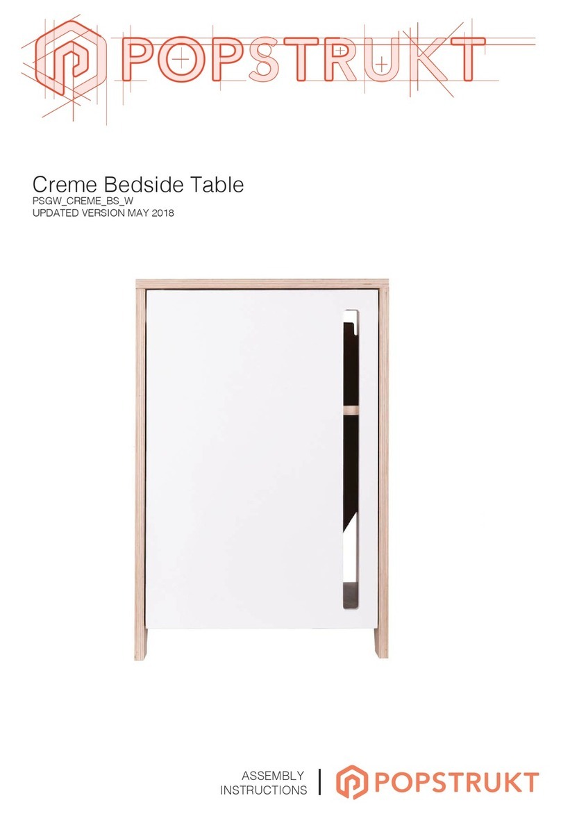 popstrukt Creme Bedside Table User manual popstrukt Creme Bedside Table User manual