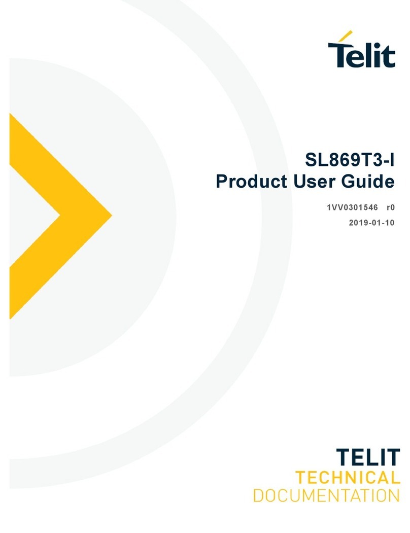 Telit Wireless Solutions SL869T3-I Product user guide