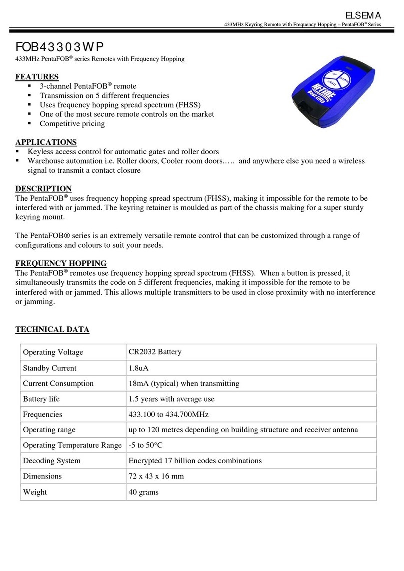 Elsema PentaFOB series user manual