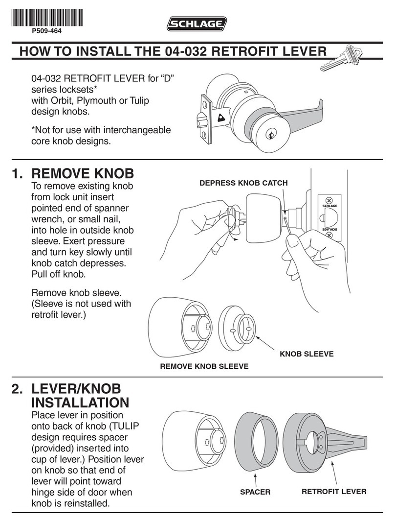 Schlage 04-032 How to install