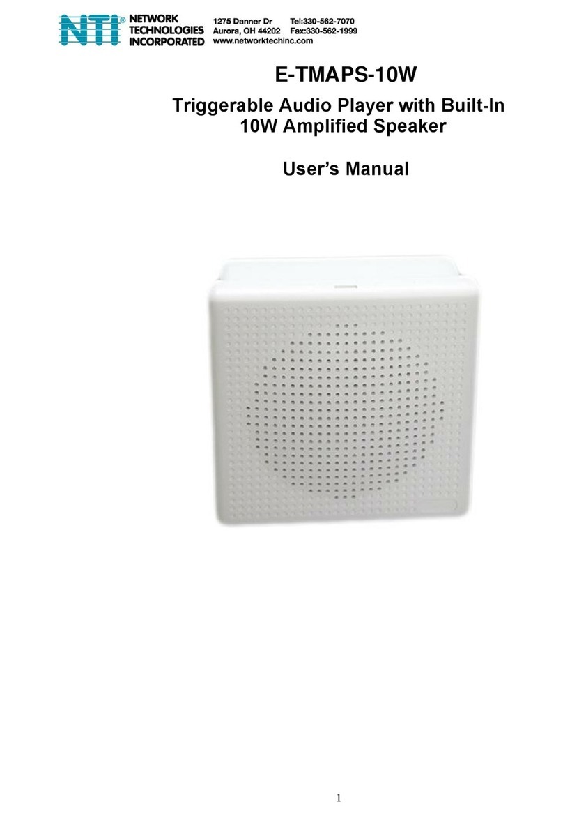 NTI E-TMAPS-10W user manual