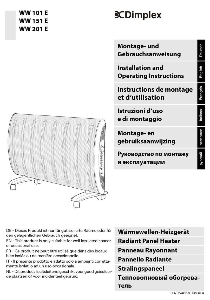 Dimplex WW 101 E User manual