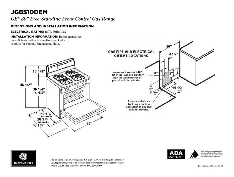 GE JGBS10DEM Manual