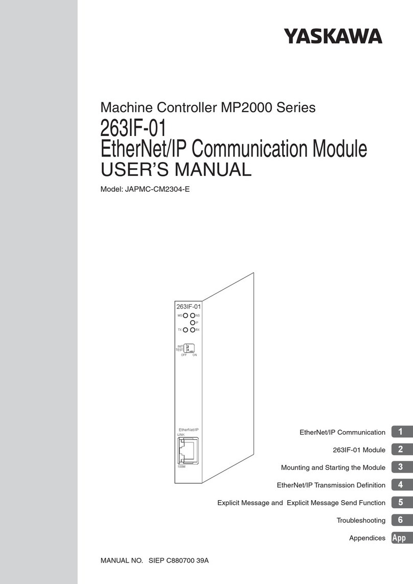 YASKAWA MP2000 Series user manual YASKAWA MP2000 Series user manual