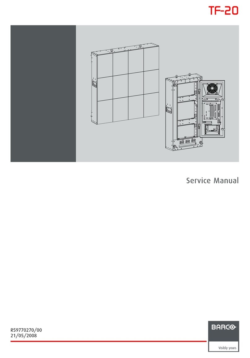 Barco TF-20 Service manual