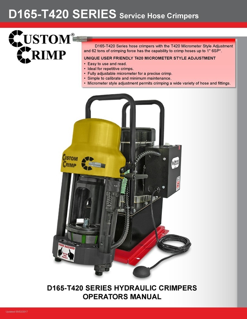 CustomCrimp D165-T420 SERIES User manual