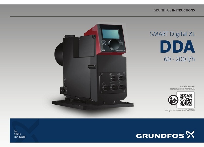Grundfos SMART Digital XL DDA User manual Grundfos SMART Digital XL DDA User manual