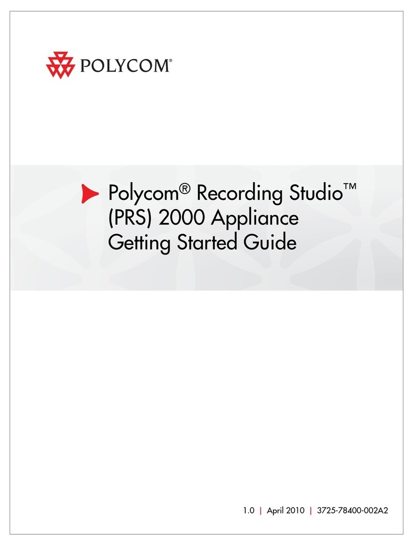 Polycom Recording Studio 2000 Getting started guide
