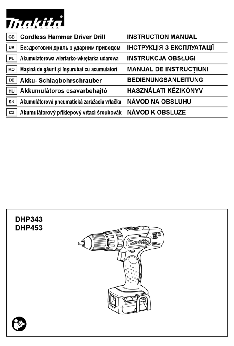 Makita DHP343 User manual Makita DHP343 User manual