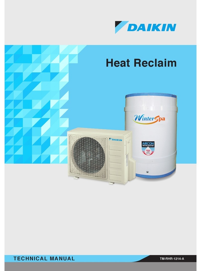 Daikin WinterSpa RHR-C Series User manual Daikin WinterSpa RHR-C Series User manual
