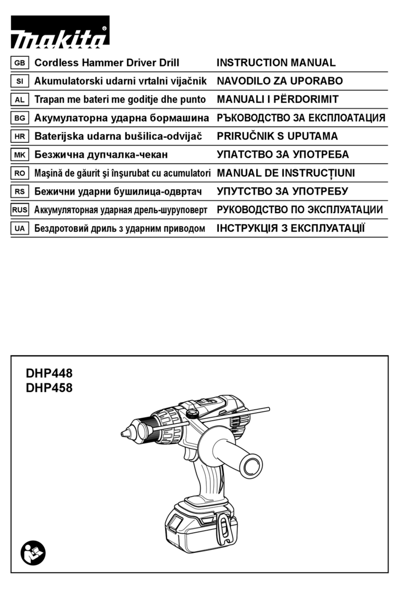 Makita DHP448 User manual