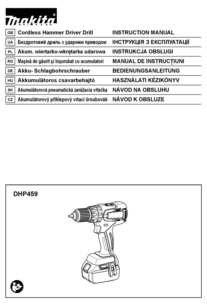Makita DHP459 User manual