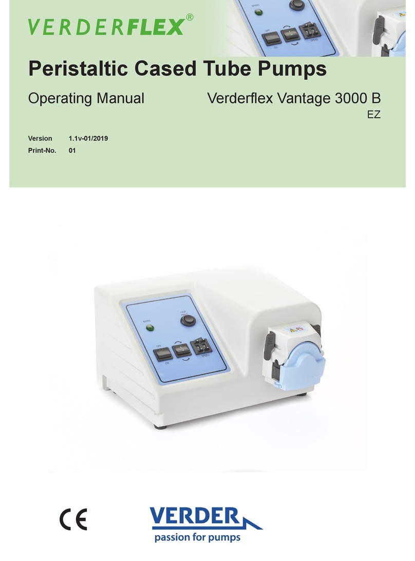 Verderflex Vantage 3000 B operating manual