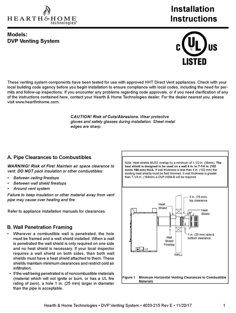 Hearth & Home DVP installation instructions