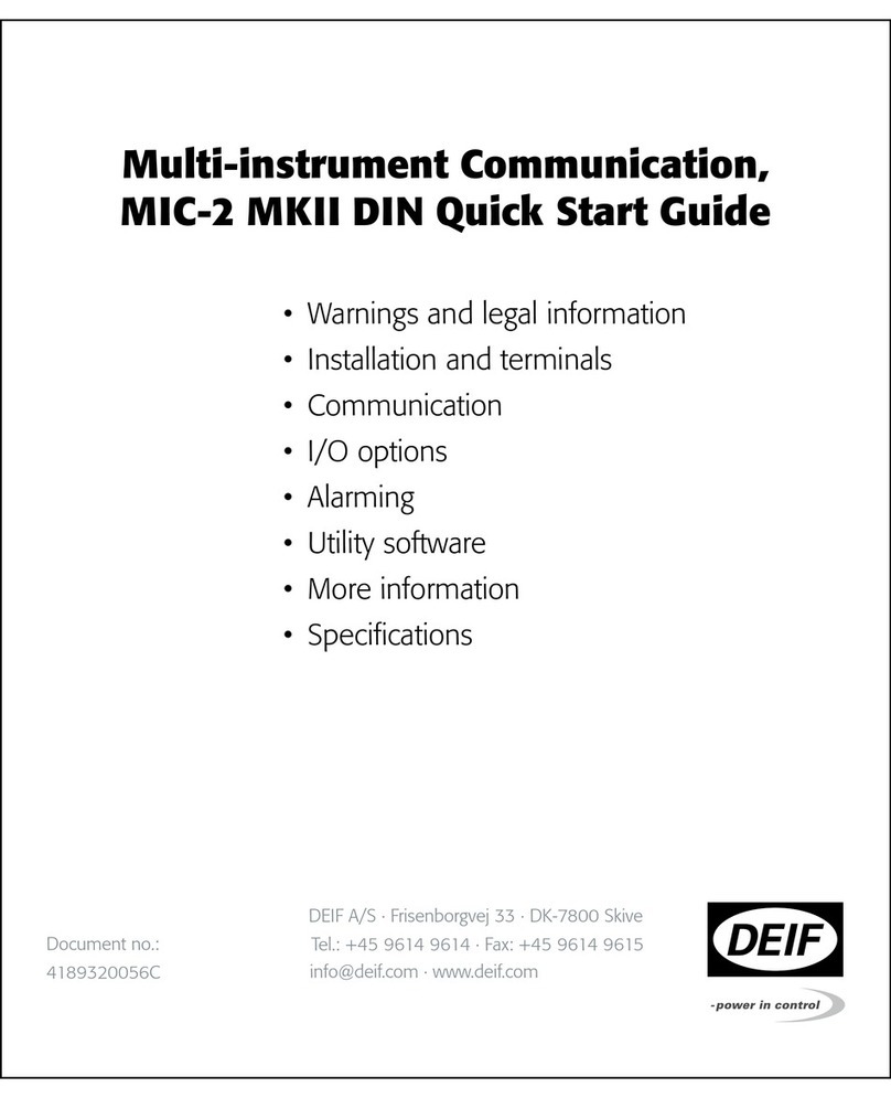 Deif MIC-2 MKII User manual