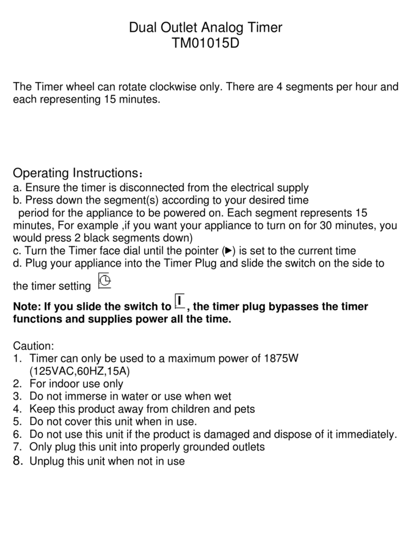 Hydrofarm TM01015D operating instructions