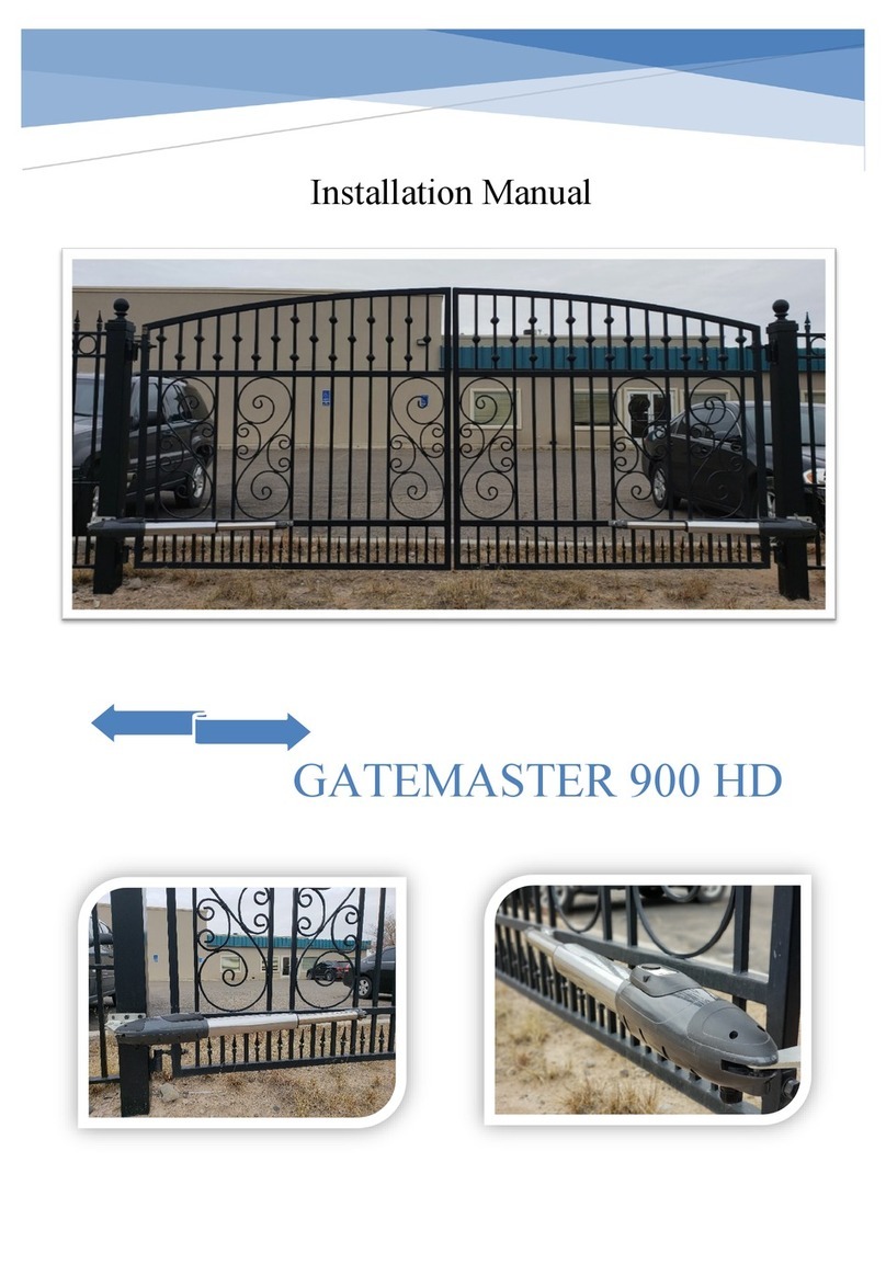 GATEMASTER 900 HD installation manual