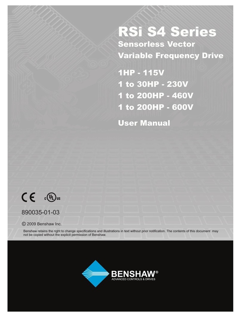 BENSHAW RSi S4 Series User manual