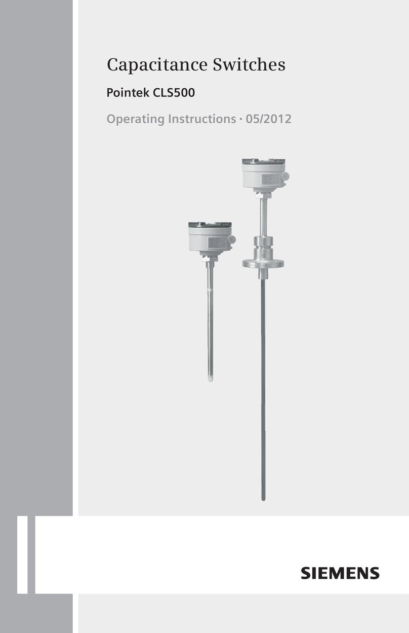 Siemens Pointek CLS500 User manual