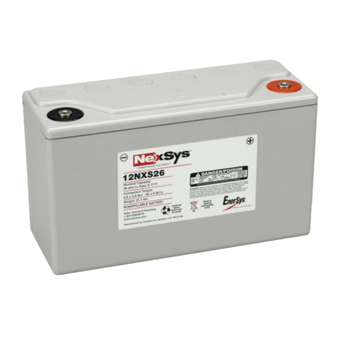 EnerSys Nexsys 12NXS26 User manual