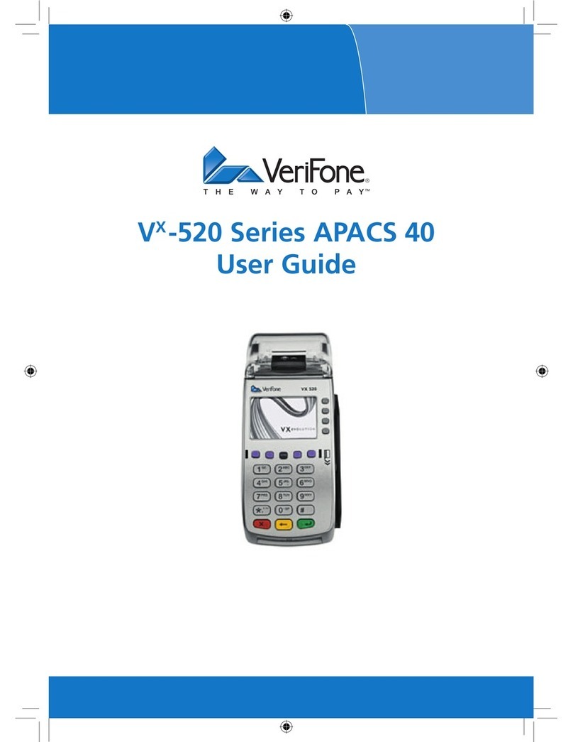 VeriFone Vx-520 Series APACS 40 User manual