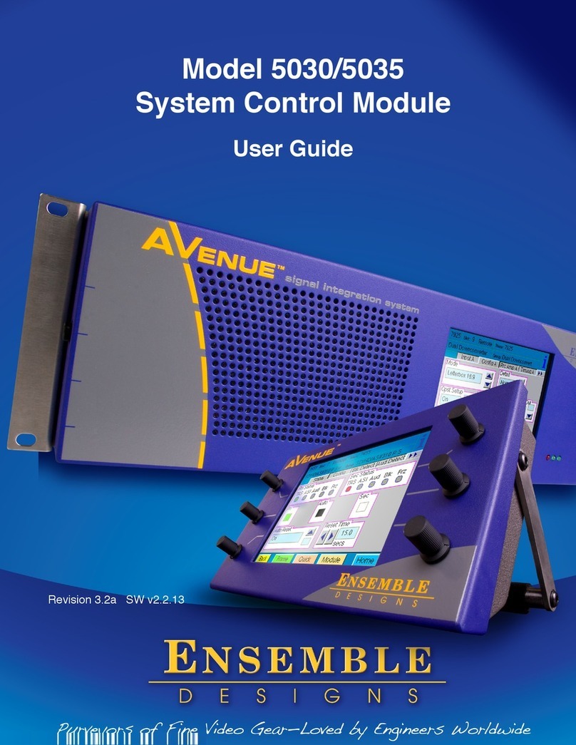 Ensemble Designs Avenue 5030 User manual