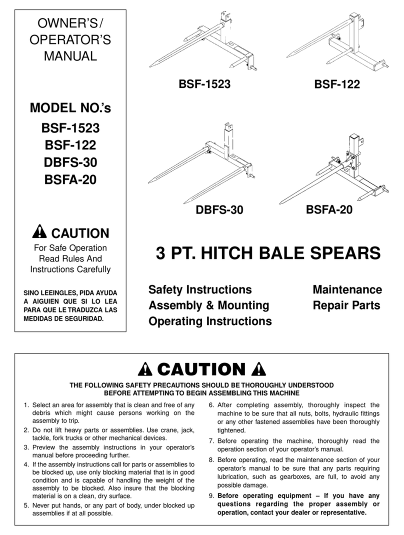 FARM STAR BSF-1523 Owner's/operator's manual FARM STAR BSF-1523 Owner's/operator's manual