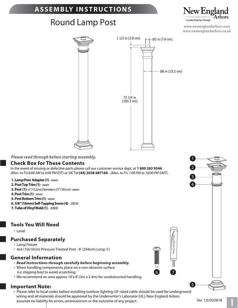 New England Arbors VA94437 Assembly instructions