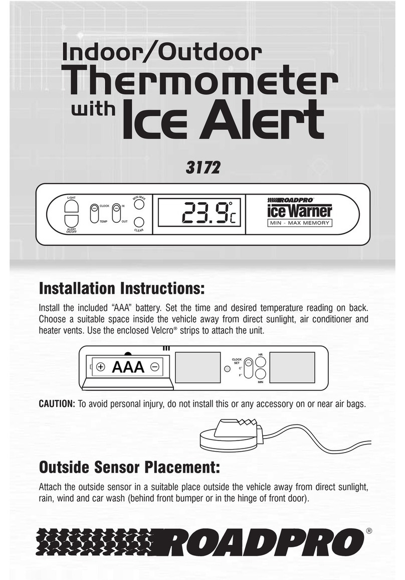 Roadpro Ice Warner 3172 installation instructions
