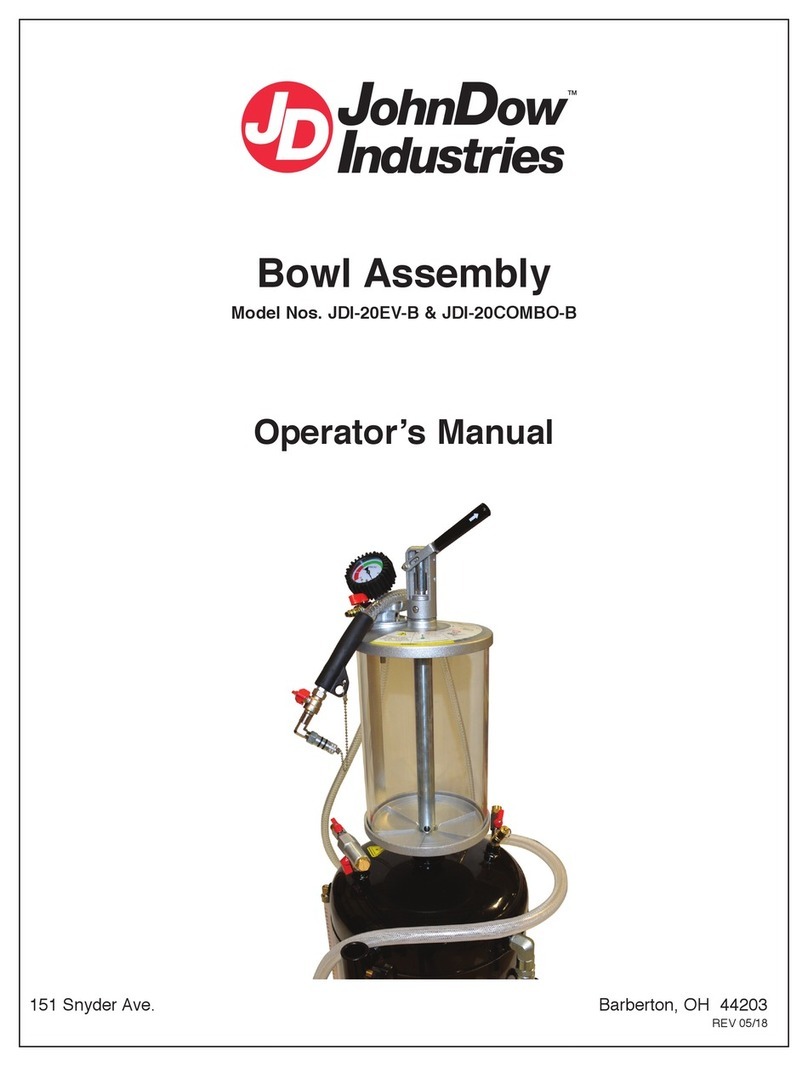 JohnDow Industries JDI-20EV-B Operator's manual