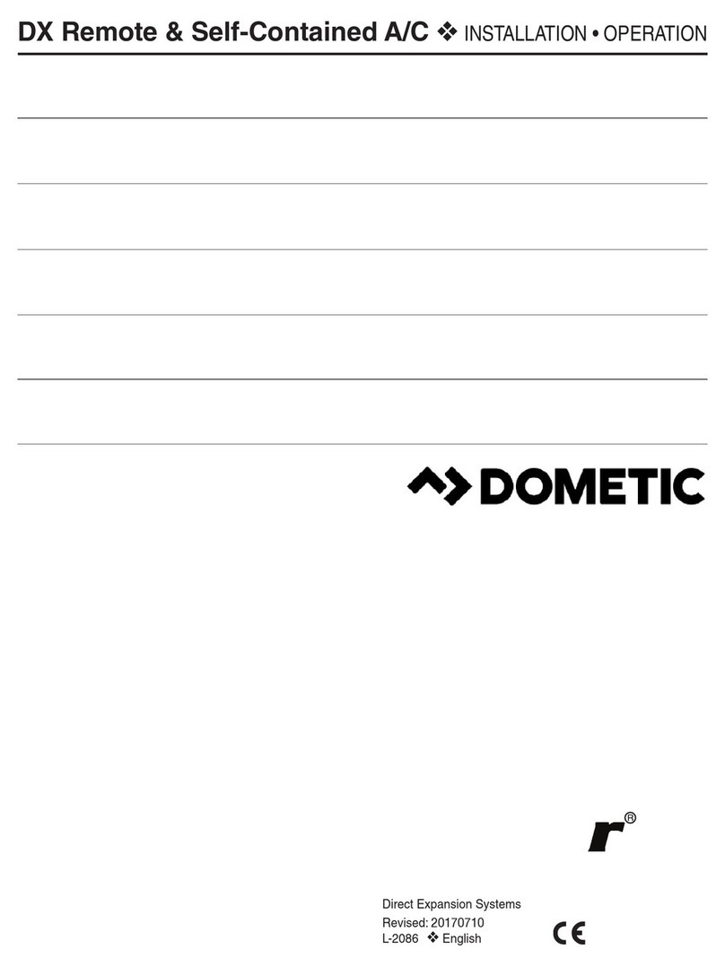 Dometic DX Remote & Self-Contained A/C Installation and operation manual