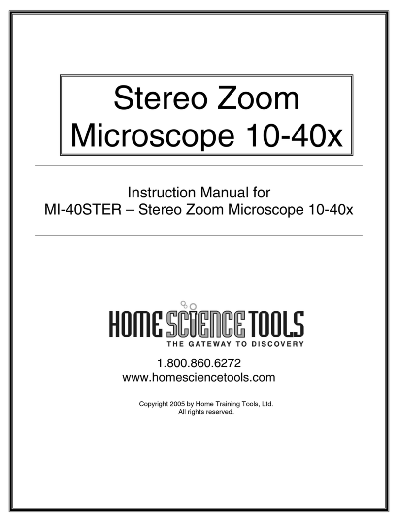 Home Science Tools MI-40STER User manual
