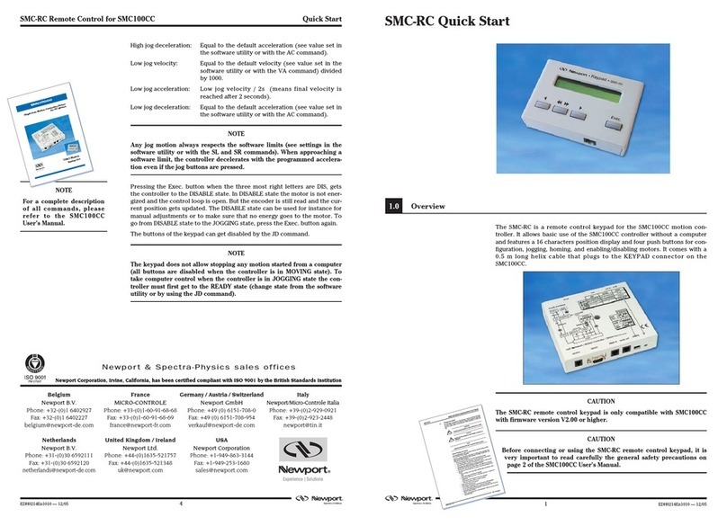 Newport SMC-RC quick start