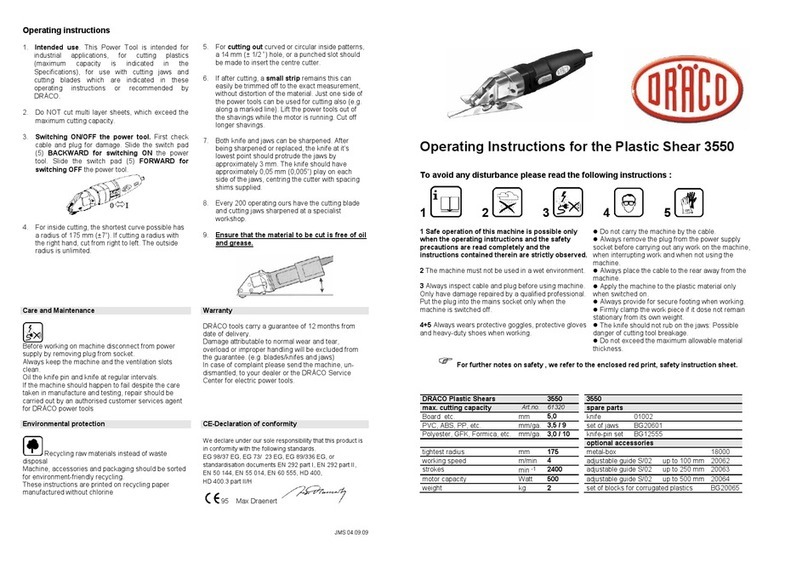 Draco 3550 User manual