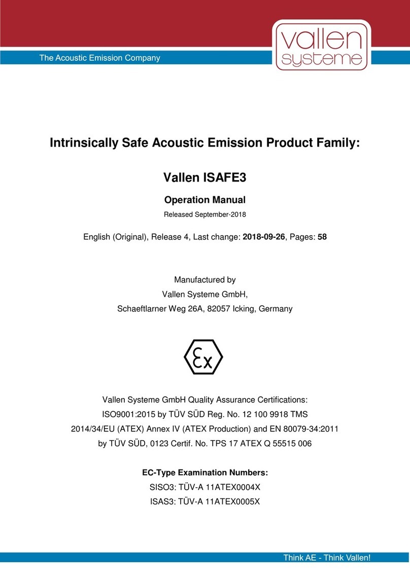 Vallen ISAFE3 Series Operation manual