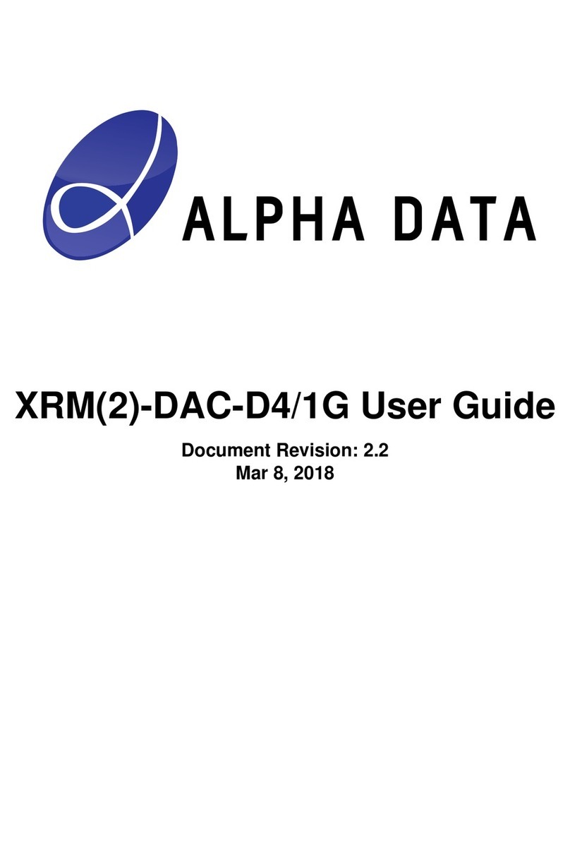 Alpha Data XRM(2)-DAC-D4/1G user guide