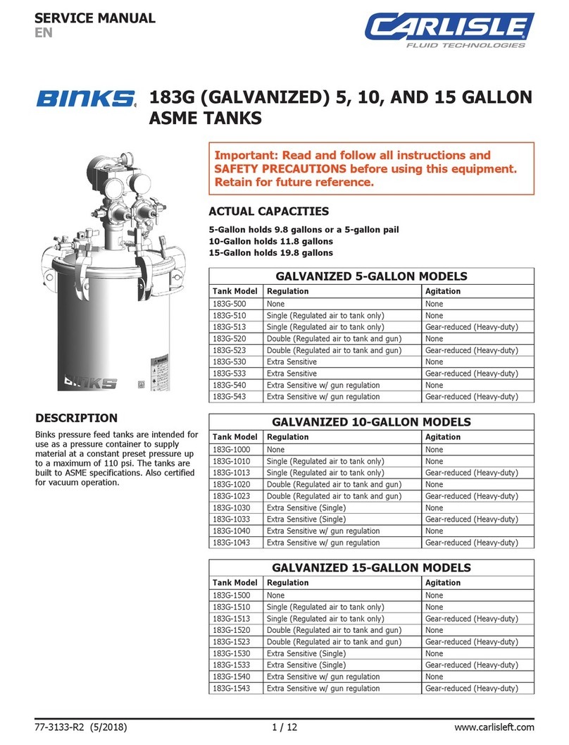 Carlisle 183G-500 Service manual
