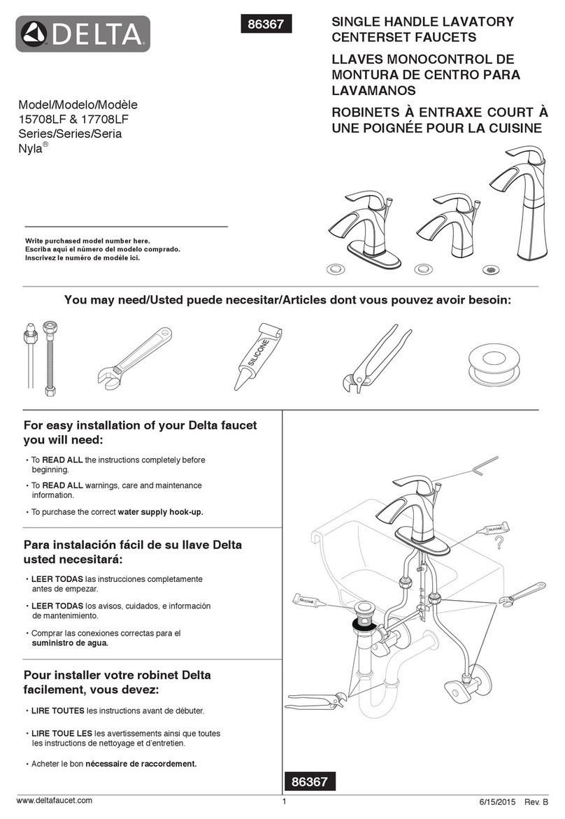 Delta Nyla 15708LF Series User manual