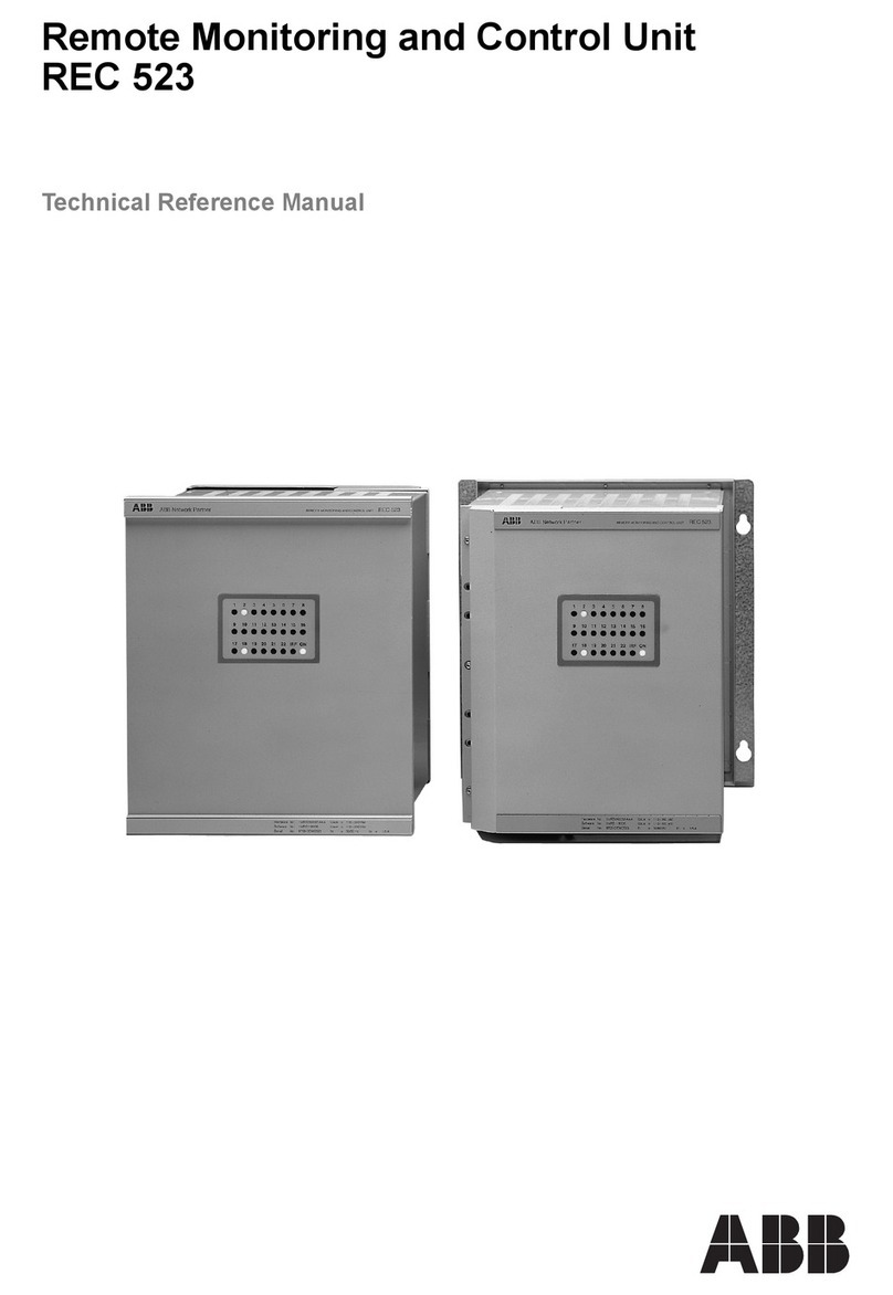 ABB REC 523 Product manual ABB REC 523 Product manual