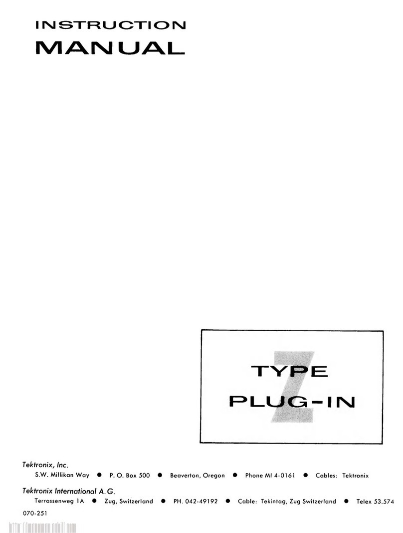Tektronix Z User manual
