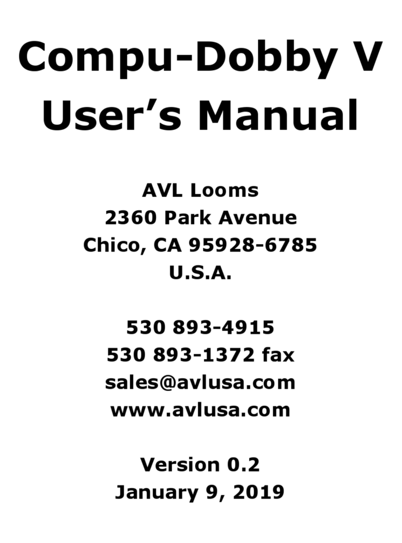 AVL Looms Compu-Dobby V user manual