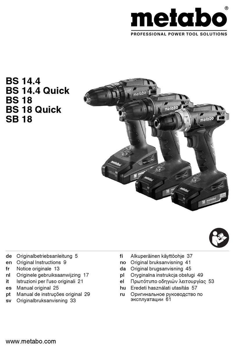 Metabo BS 14.4 User manual