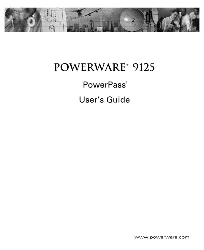 Powerware 9125 PowerPass user guide